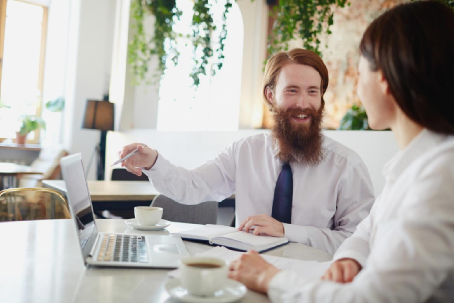 Professional financial consultation session in progress